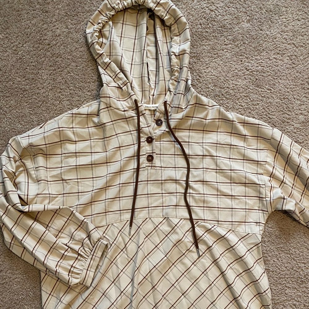 Plaid Lightweight Pullover Jacket - image 2